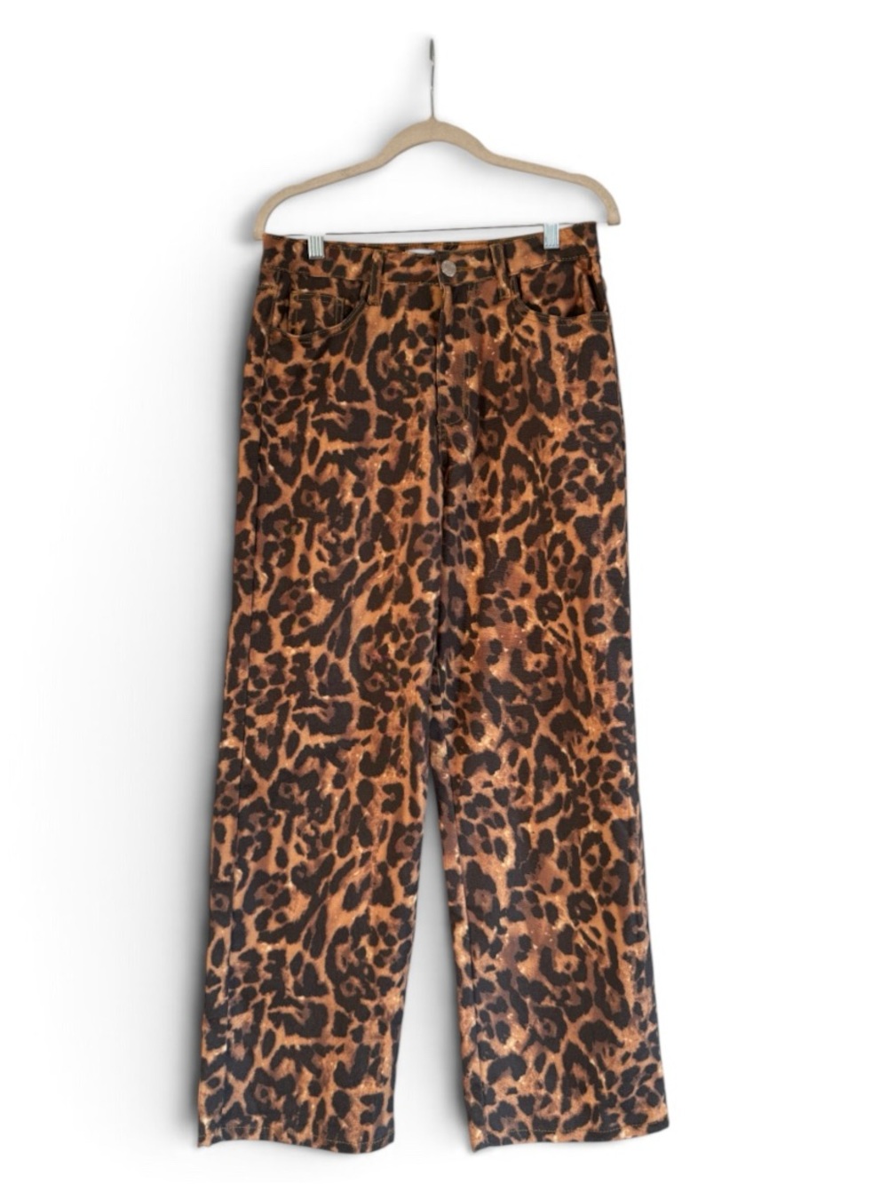 Flying Angel Wide Leg Leopard Pants - Picture 1 of 5
